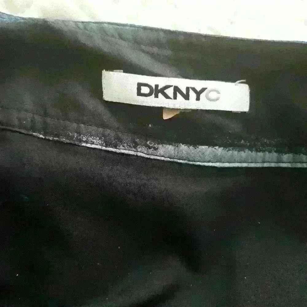 DKNY party/cocktail office wedding multi color silk skirt size  medium - Picture 3 of 4